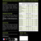 Boisson Endurance - ingredients et tableau nutritionnel gout Citron vert FNR Nutrition