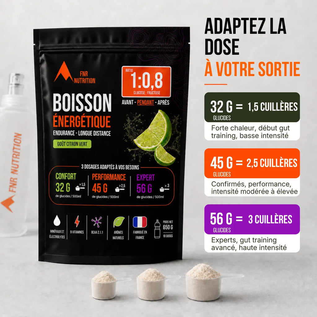 Boisson Endurance - un dosage adapté a l'effort FNR Nutrition
