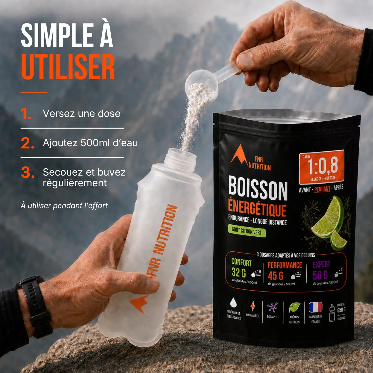 Boisson Endurance - Citron vert FNR Nutrition