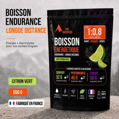 Boisson Endurance - glucides et electrolytes Citron vert FNR Nutrition
